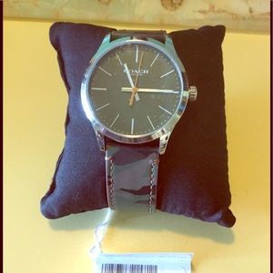 Mens NWT COACH Brown Camo Watch 40mm Leather Band